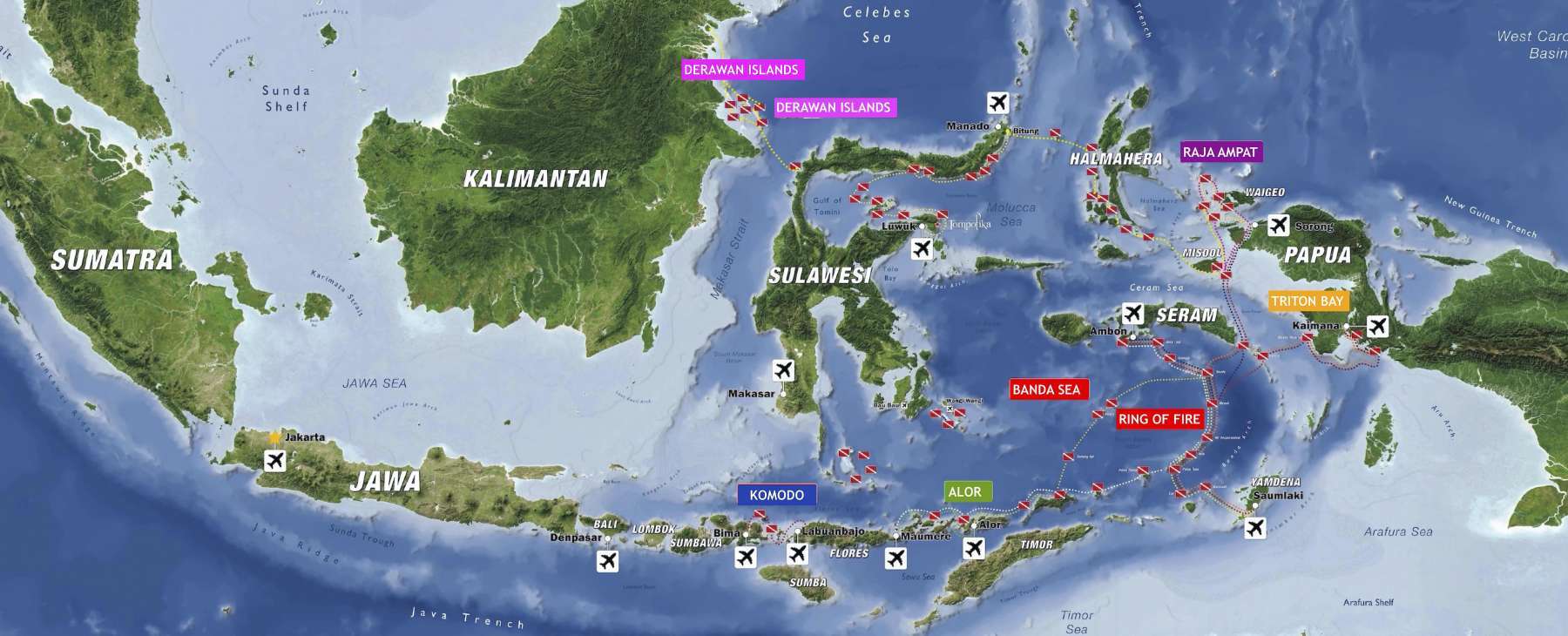 Indonesia Diving destinations